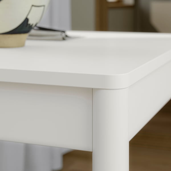 TONSTAD / KRYLBO Table and 2 chairs, off-white/Tonerud blue, 80/120x70 cm
