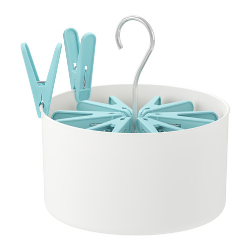TORKIS Peg basket with 30 clothes pegs IKEA