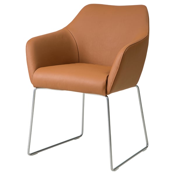 Tossberg Chair Metal Silver Colour Grann Light Brown Ikea Switzerland