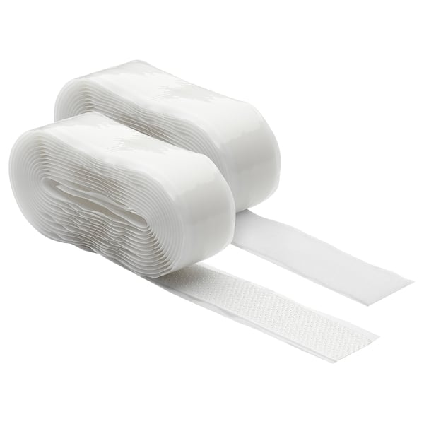 TRÖSTA Hook and loop fastener, adhesive, white
