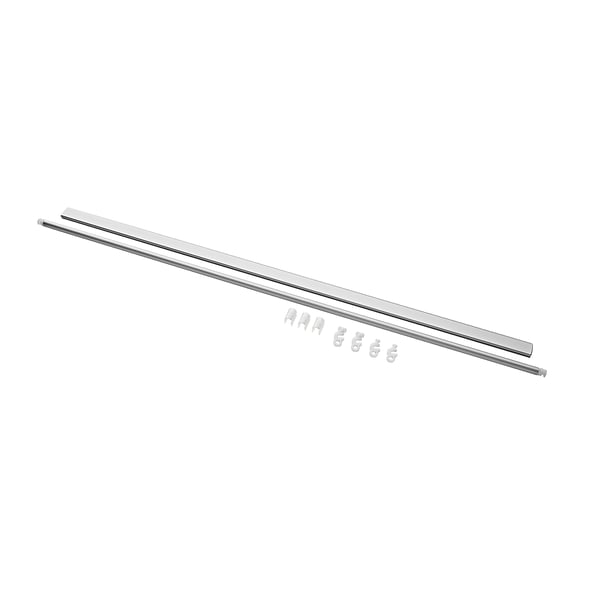 TRÖSTA Top- and bottom rail, aluminium/silver-colour