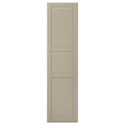 TYSSEDAL Door with hinges, grey-beige, 50x195 cm