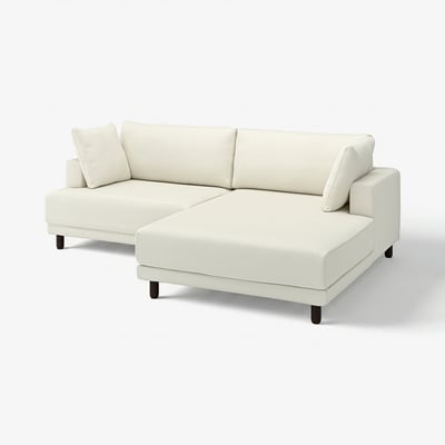 An IKEA UPPÅKRA sectional sofa in light beige, with a modern, minimalist design.