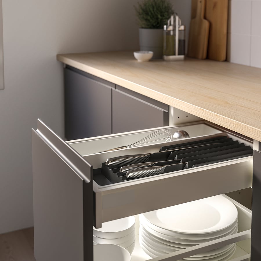 UPPDATERA knife rack, anthracite, 20x50 cm IKEA Switzerland