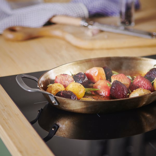 VARDAGEN Roasting pan, oval carbon steel, 32x22 cm