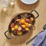 VARDAGEN Roasting pan, oval carbon steel, 32x22 cm