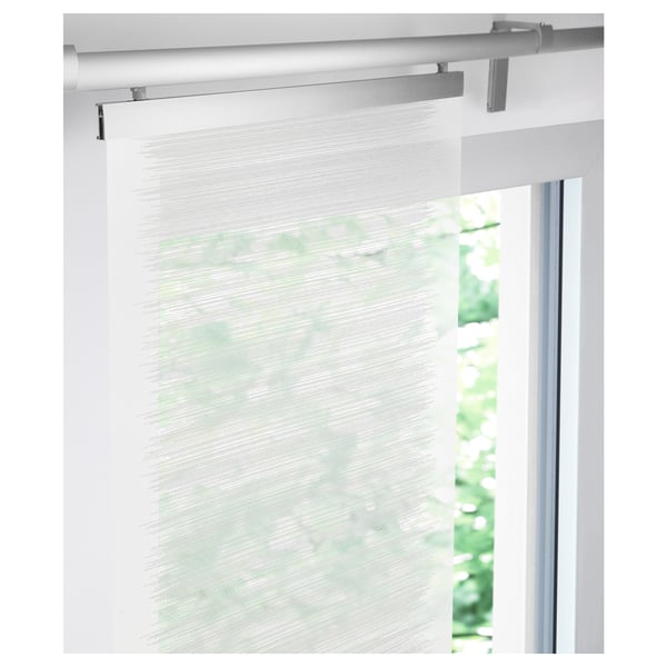 VATTENAX Panel curtain, white/white, 60x300 cm