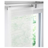 VATTENAX Panel curtain, white/white, 60x300 cm