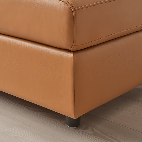 VIMLE 3-seat sofa, with open end/Grann/Bomstad golden-brown