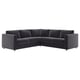 Option: VIMLE Corner sofa, 4-seat, Djuparp dark grey