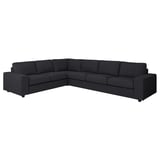 VIMLE Corner sofa, 5-seat, with wide armrests/Hillared anthracite