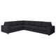 VIMLE Corner sofa, 5-seat, with wide armrests/Hillared anthracite