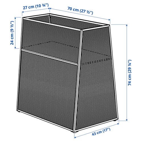 Illustration with measurements for the product: VISINGSÖ.