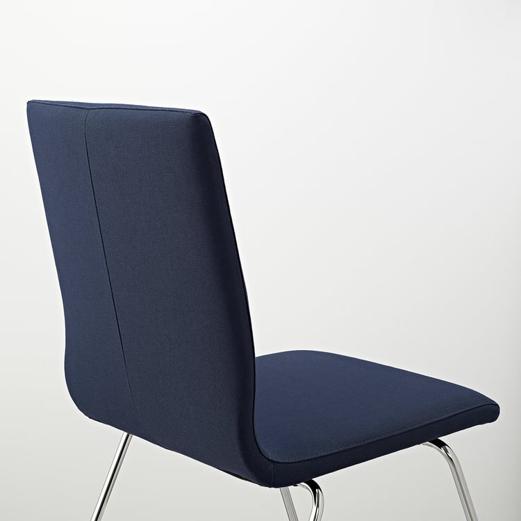 VOLFGANG Chair, chromeplated/Orrsta blackblue IKEA Switzerland