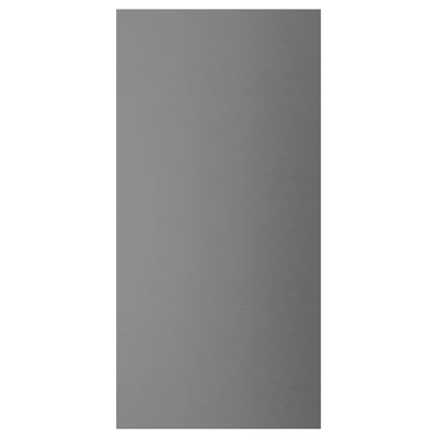 VOXTORP Cover panel, stainless steel effect, 39x80 cm
