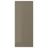 VOXTORP Door, high-gloss dark grey-brown, 40x100 cm