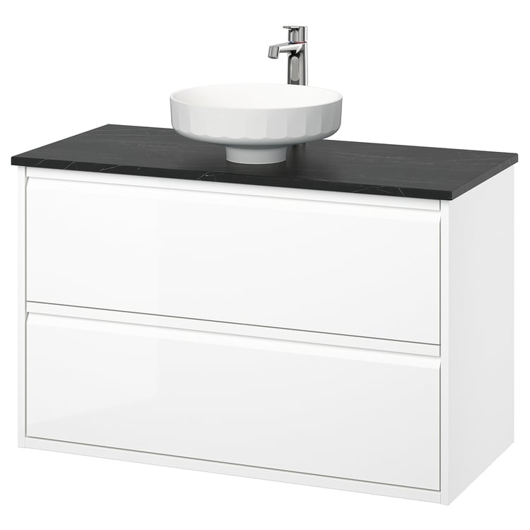 Façade De Tiroir IKEA Blanc Brillant – Annulaire 24x15 – Réf 302.667.34 (Neuf)
