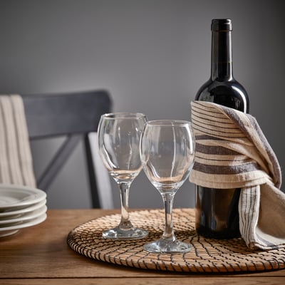 ÄNKEBLOMSTER Verre à vin, verre transparent, 25 cl