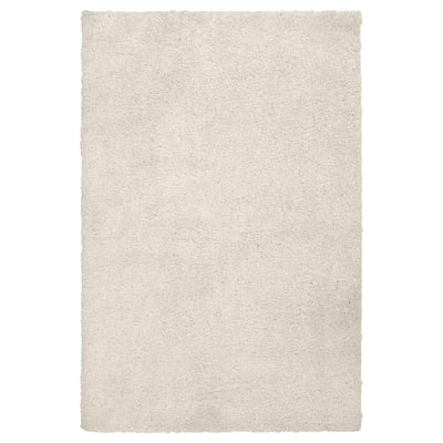 ÄRENDE Tapis, poils hauts, blanc cassé, 120x180 cm
