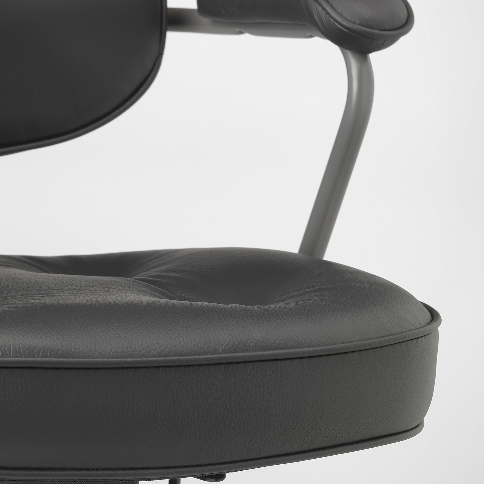 Leder Bürostuhl Ikea ALEFJÄLL, schwarz, drehbar (Gebraucht) in Zürich