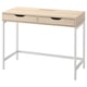 Option: ALEX Bureau, teinté blanc/motif chêne, 100x48 cm