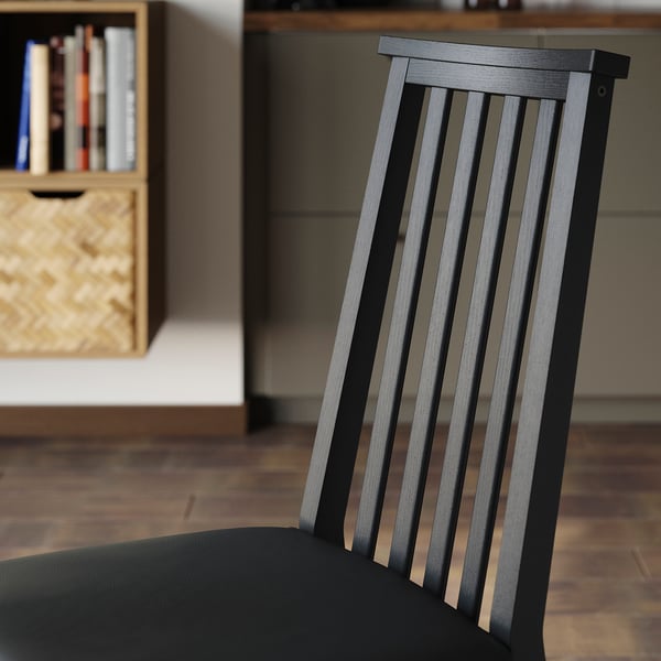 ÅLHULT Chaise, noir/Bomstad noir