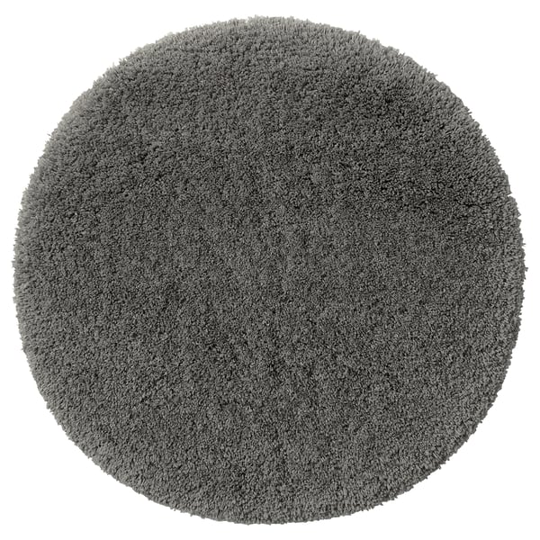 ALMTJÄRN Tapis de bain, gris foncé, 65 cm