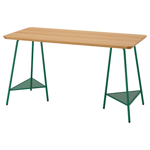 ANFALLARE / TILLSLAG Bureau, bambou/vert, 140x65 cm