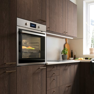 ANRÄTTA Four air pulsé fonction pyrolyse, IKEA 700 acier inoxydable