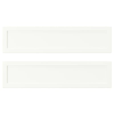 ASPUDDEN Face de tiroir, blanc mat, 40x10 cm