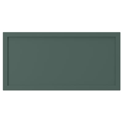 ASPUDDEN Face de tiroir, gris-vert foncé, 40x20 cm