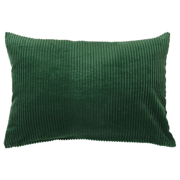 ÅSVEIG Housse de coussin, vert foncé, 40x58 cm