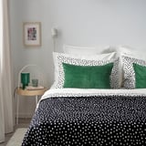 ÅSVEIG Housse de coussin, vert foncé, 40x58 cm