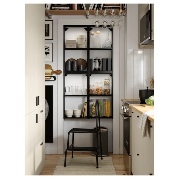 BÄSINGEN Marchepied avec rampe, 2 marches, anthracite