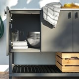 BÅTSKÄR Élément de cuisine fermé, extérieur/gris foncé, 120x60 cm