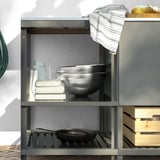 BÅTSKÄR Élément de cuisine ouvert, extérieur/gris foncé, 60x60 cm