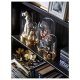 BEGÅVNING Cloche en verre avec socle, 26 cm