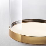 BEGÅVNING Cloche en verre avec socle, 26 cm