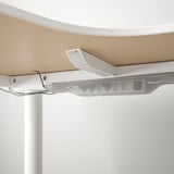 BEKANT Bureau assis/debout, blanc, 160x80 cm