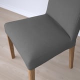 BERGMUND Chaise, motif chêne/Nykvarn gris