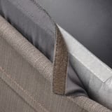 BERGMUND Housse pour chaise, moyen long, Nolhaga gris/beige