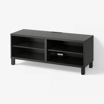 BESTÅ Banc TV, brun noir, 120x40x48 cm