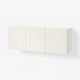 BESTÅ Combinaison rangement murale, blanc/Selsviken brillant/blanc, 180x42x64 cm