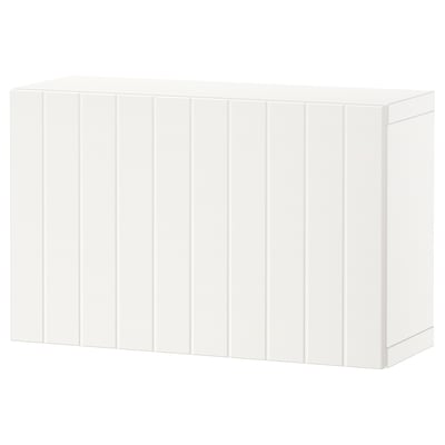 BESTÅ Combinaison rangement murale, blanc/Sutterviken blanc, 60x22x38 cm