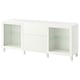 BESTÅ Combinaison rangement tiroirs, Sindvik blanc/Förvaltare blanc, 180x42x75 cm