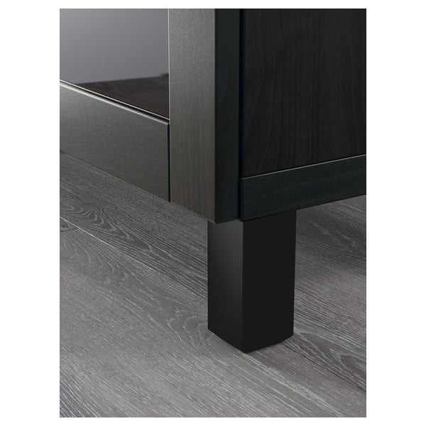 BESTÅ Combinaison rangement tiroirs, Sindvik noir/Lappviken/Stubbarp brun noir, 180x42x76 cm