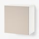 BESTÅ Étagère avec porte, blanc/Lappviken beige-gris clair, 60x42x64 cm