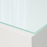BESTÅ Plateau supérieur, verre blanc/vert clair, 60x40 cm
