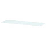BESTÅ Plateau supérieur, verre blanc/vert clair, 120x40 cm