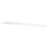 BESTÅ Plateau supérieur, verre blanc/vert clair, 180x40 cm